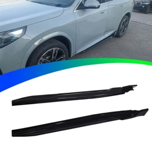 2 piezas faldón lateral compatible con BMW X2 U10 2023 2024 2025 ABS negro brillante - Imagen 1 de 5
