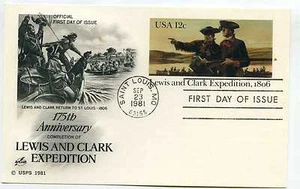 UX91 Lewis and Clark Expedition, 1806, ArtCraft, FDC - Picture 1 of 1