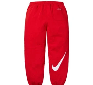 š„ SupremeĀ®/NikeĀ® Sweatpant| LARGE| SS25| RED| Brushed-back Fleece - Picture 1 of 3