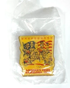 1992 Barcelona Olympic Team USA Men's Basketball - Jordan, Pippen Hat/Lapel Pin - Picture 1 of 3