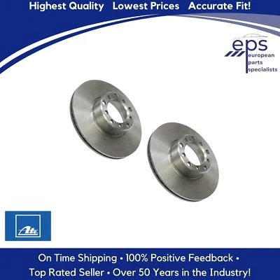 L & R Front Brake Disc Rotors Select 80-85 Mercedes SD SE SEL Ate 126 420 00 05 - Image 1 of 4