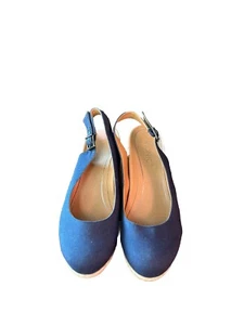 Alpargata con cuña Vionic para mujer en azul talla 9 ajustable - Imagen 1 de 8