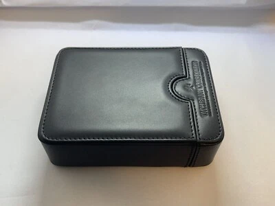 *Raro* NUEVO Vacheron Constantin Estuche de Viaje de Cuero Negro para 2 Relojes Foto 1 de 4