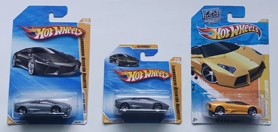 Lote de 3 Hot Wheels 2010 nuevos modelos Lamborghini Reventon Roadster # 23/44 Foto 1 de 4