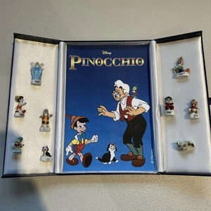 Set Of Vintage French Pinocchio Miniature Figurines In Case - Picture 1 of 13
