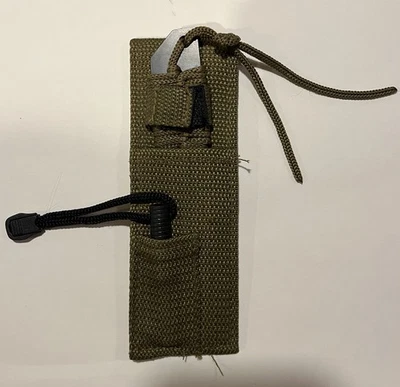 Survivor Fixed Blade Knife 7” Paracord Sheath & Fire Starter Black OD Green  - Image 1 of 2