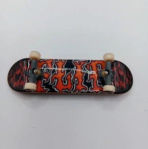 Flip Flames Fire Logo Negro Tech Deck + Ruedas Abatibles Era 2000 De Colección Diapasón - Imagen 1 de 4