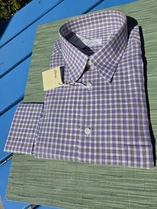 NUEVO CON ETIQUETAS $395 BRIONI Camisa de vestir/fiesta de manga larga para hombre, talla XL - Imagen 1 de 6