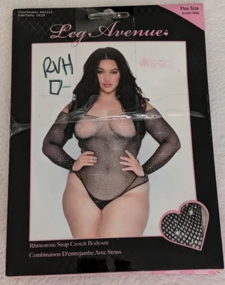 Body Leg Avenue estrás entrepierna a presión Foto 1 de 3