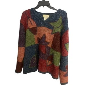 VTG Mandal Bay women's L ramie/acrylic/wool blend long sleeve knit sweater - Picture 1 of 7