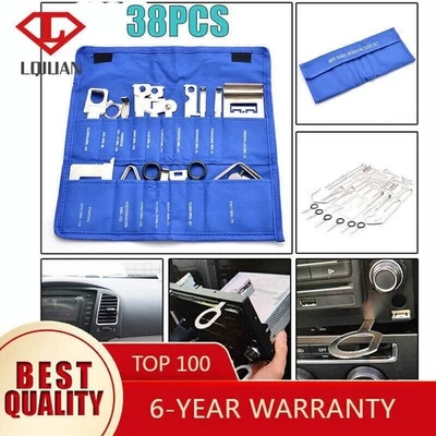 38 Pcs Professional Car Radio CD Removal Tool Set Stereo Head Unit Removing Keys - Image 1 of 4