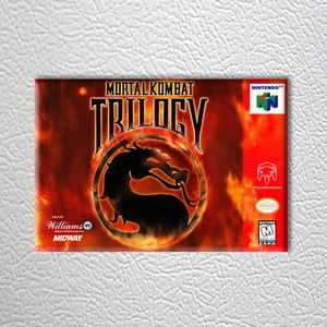 N64 - Mortal Kombat Trilogy (NEU hochwertige Box Art KÜHLSCHRANKMAGNET) - Bild 1 von 2