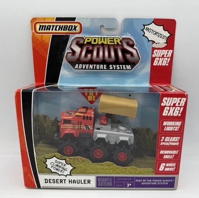 Matchbox Power Scouts Adventure System Desert Hauler  Super 6 X 6 NIB Box Damage - Image 1 of 4