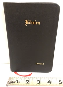 Bibelen Leather VTG Bible in Norwegian 1912 Lutheran Publ. House - Imagen 1 de 14