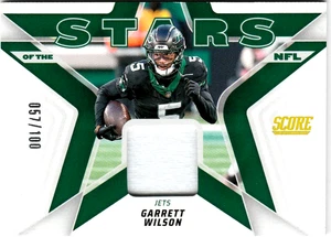 GARRETT WILLSON - 2025 SCORE - STARS OF THE NFL - MEM JERSEY #ed /100 - NY JETS - Bild 1 von 2