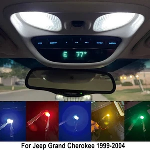 Map Light Buttons + AC Climate Controls LED bulb Kit For Jeep WJ 1999-2004 - Picture 1 of 1