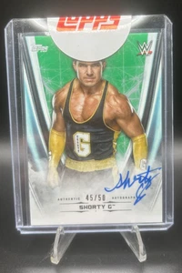 2020 Topps WWE Undisputed Shorty G On-Card Auto Green SP/50 - Foto 1 di 2