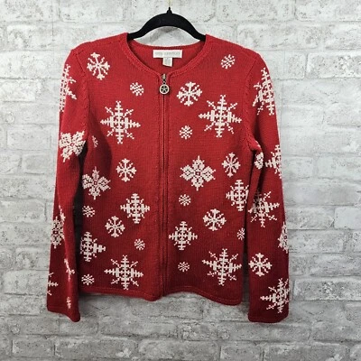 VINTAGE Petite Sophisticate Sweater Adult P Wool Button Cardigan Womens - Image 1 of 4