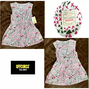 GIRLS 🆕🔥 Offcorss Bodysuits Sleeveless Dress Top Baby Colors Size 18 Months - Picture 1 of 10