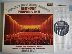 SOLTI CONDUCTS BEETHOVEN SYMPHONY NO 9 CSO DECCA 6BB 121/2 - Picture 1 of 7