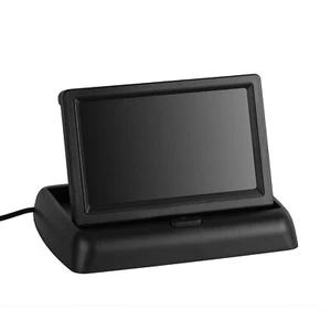 5" Car Rear Camera Screen Parking Backup DVD Display Foldable Monitor RCA Video - Picture 1 of 12