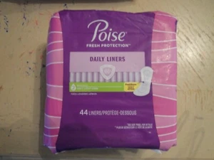 Poise Ultra Thin Feminine Pads Light Long Length #2 Light 44 Pads #G32 - Picture 1 of 2