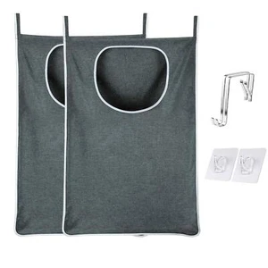 Hanging Laundry Bag with Over Door Hooks Laundry Hamper and Space Saving Laun... - Picture 1 of 5