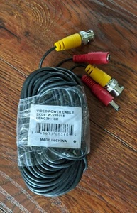 *New* Security Video Power Cable 18 M - 60 Feet CCTV Video W-VP1018 - Picture 1 of 4