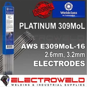 1kg WELDCLASS 309MoL Stainless Steel Stick Welding Electrodes, 2.6mm 3.2mm Rods - Picture 1 of 2