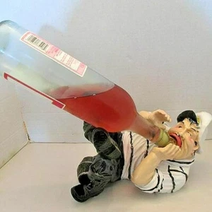Vintage Sailor Captain Drinking Wine Bottle Holder Bar Kitchen Decor Resin - Imagen 1 de 3