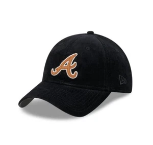 New Era Negro Pana Atlanta Braves 9TWENTY Sombrero Ajustable UNISEX RARO - Imagen 1 de 9