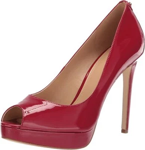 Michael Michael Kors Woman's Erika Platform Scarlet Patent Size: 9 M - Picture 1 of 1
