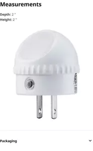 IKEA LJUSTER LED rotating sensor night light, white, *NEW* - Picture 1 of 5