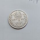 1902 King Edward VII Sterling Silver .925 Fine Threepence 3p Coin