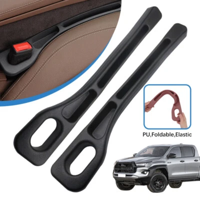 2PC Black Seat Gap Strip Crevice Organizer Storage Filler For TOYOTA Hilux - image 1 of 4