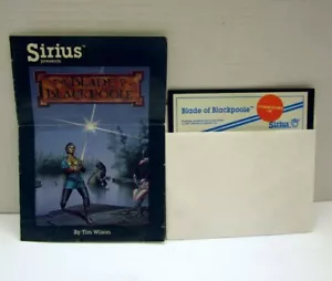 RARE Blade of Blackpoole by Sirius Software for Commodore 64/128 (Disk & Manual) - Picture 1 of 1
