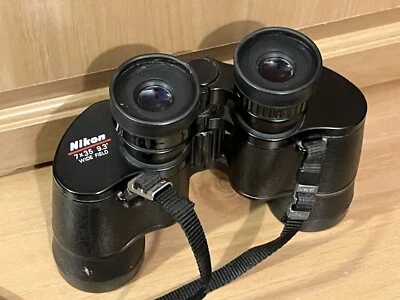 Nikon 7x35 9.3 Degree Wide Field Binoculars Black Japan Tested Sharp & Clear - Image 1 of 4