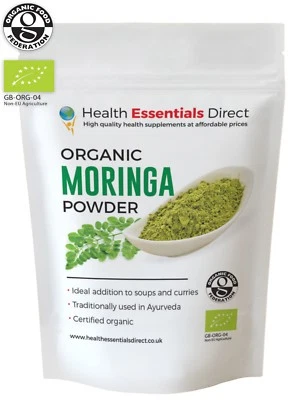 Organic Moringa Oleifera Powder (Natural Multi Vitamin, Superfood) Choose Size