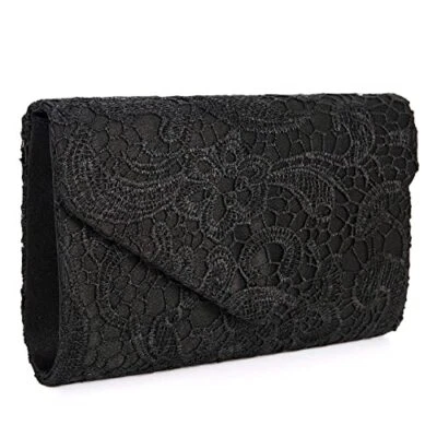 Evening Bag Lace Clutch Purse for Women Formal Envelope Wedding Cocktail Party - Image 1 of 4