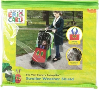 Cubierta protectora contra el clima para cochecito Eric Carle The Very Hungry Caterpillar nuevo bebé Foto 1 de 2
