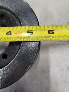 Vintage Cast Iron 5.25" Dual Groove Belt  Pulley No Sheave Steampunk - Picture 1 of 6