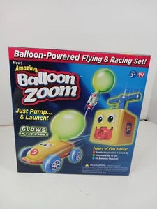Amazing Balloon Zoom Powered Flying & Racing Set Glows In The Dark As Seen On TV - Picture 1 of 6