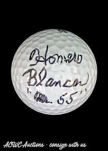 Golf Ball - Signed by Homero Blancas "Mr. 55" Inscription - JSA Certified - Picture 1 of 3