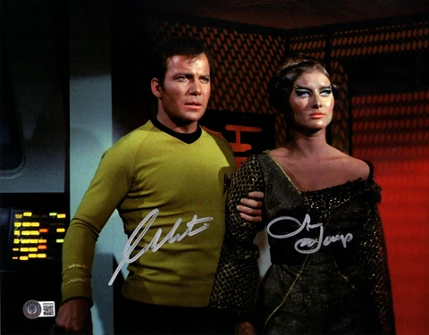 WILLIAM SHATNER & SUSAN HOWARD "Mara" Signed STAR TREK 11x14 Photo BAS #AB43202 Cover