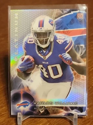 2015 Topps Platinum #129 Karlos Williams RC Rookie Bills - Image 1 of 2