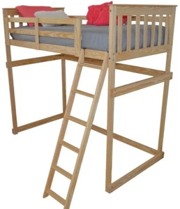 VersaLoft Amish-Made Yellow Pine Full Mission Loft Beds by A&L Furniture Company - Picture 1 of 10