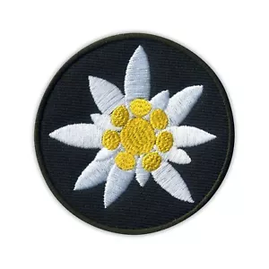 EDELWEISS - a mountain flower Patch/Badge Embroidered - Foto 1 di 1