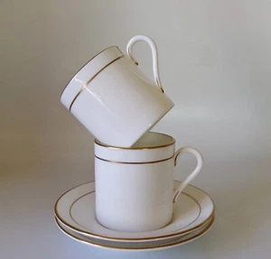 TWO ROYAL WORCESTER CONTESSA COFFEE CUPS & SAUCERS - GOOD CONDITION - Picture 1 of 2