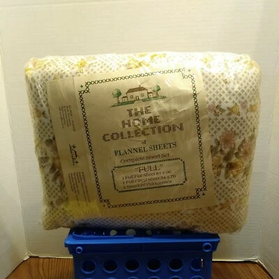 JCPenney home collection full sheet set flannel sheets cotton & polyester Floral - Image 1 of 4