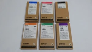 Original Epson T9132 T9133 T9138 T913A B D Tinte 200 ml 6er Set SC-P5000 / 5070 - Zdjęcie 1 z 18